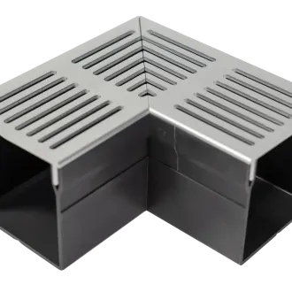 RSSD afvoergoot hoek 10x10 cm Grijs-Aluminium