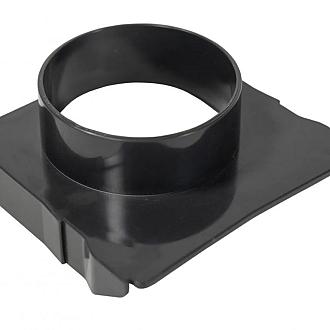 RSSD Eindstuk 10x10 cm Zij-uitloop t.b.v. Goot