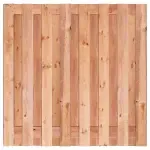 RCW Tuinscherm Motala 17-planks 16x140mm 180x180cm RVS Geschroefd