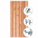 RCW Tuindeur Motala/Kalmar 11-planks 16x140mm 195x100cm incl. RVS inbouwslotset SKG*