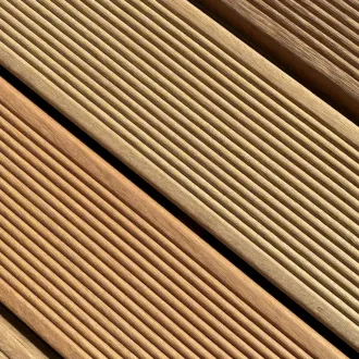 Bangkirai Plank v-groeven 16x145mm Premium 180cm