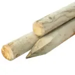 Ronde paal geïmpregneerd Ø8x250cm Gepunt + Gekruind