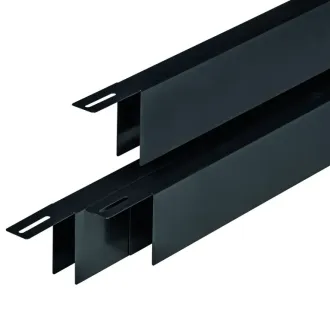 Krimp/Uitzet maskeer U-profiel zwart gecoat 31,5mm Reest