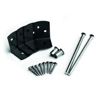 Betonschutting - bevestiging antraciet t.b.v. betonpaal 10x10cm
