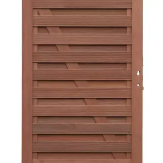 Keruing Elegant poort met slot 100x180cm incl. aanslaglat Premium FSC100%