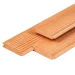 Blokhutprofiel Lariks/Douglas 2,8x14,5x180cm Geschaafd + Gedroogd