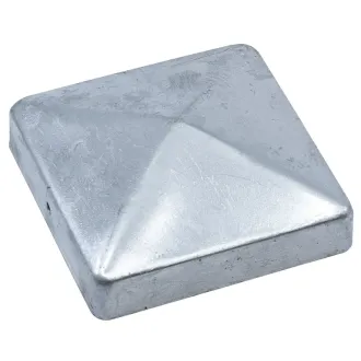 Paalornament piramide 91x91mm Verzinkt