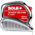 SOLA Rolbandmaat 25mm Tri-Matic TM 10m