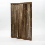 Bamboescherm donker 180x182cm - Cortenstaal