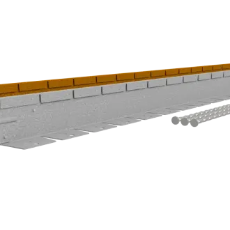 Flexline Borderrand Gegalvaniseerd 7,5cm lengte 220cm incl. 3 grondpennen en verbindingsplaat