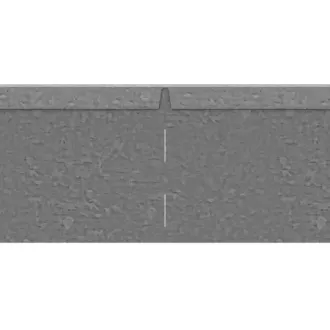 Flexline Borderrand Hoekstuk Gegalvaniseerd 15cm