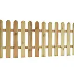 Grenen recht hek 190x60 cm Reliëf