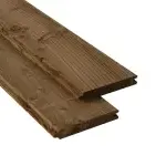 Douglas blokhutprofiel dubbelzijdig 300x19,5x2,8 cm Groen geïmpregneerd