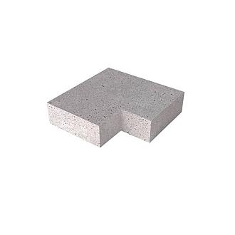 Schellevis Oudhollands TRAP HOEKSTUK 90° (37/15) BUITEN GRIJS 60X60 CM