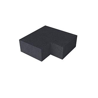 Schellevis Oudhollands TRAP HOEKSTUK 90° (40/20) BUITEN CARBON 60X60 CM