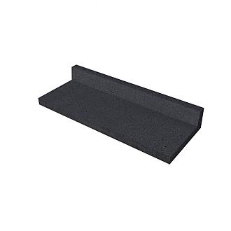 Schellevis Oudhollands TRAPTREDE L-VORM 100X40X15 CM CARBON
