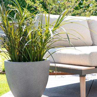 Grigio Egg Pot 50 - Natural Concrete - Plantruimte Ø44