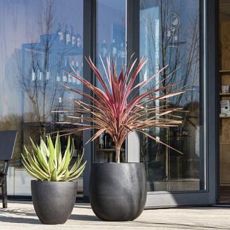 Grigio Egg Pot 60 - Anthracite - Plantruimte Ø53