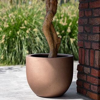 Grigio Metallic New Egg Pot 36 - Bronze - Plantruimte Ø30