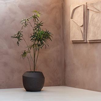 Ruvido Combi 80 - Ash Brown - Plantruimte Ø55