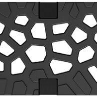 Voronoï rooster gietijzer, 500mm Citrine