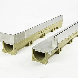 Slotline RVS hk.st inw H=65mm L=850+150