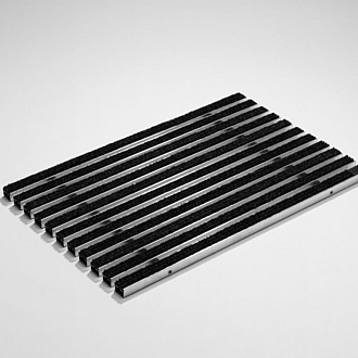 Mat schoonl 100x50x2 CM alum tapijt antr