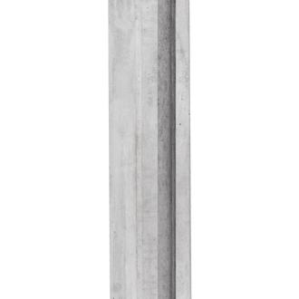 Berton©-sleufpaal Dinkel wit/grijs 11,5 x 11,5 x 278 cm tussenmodel