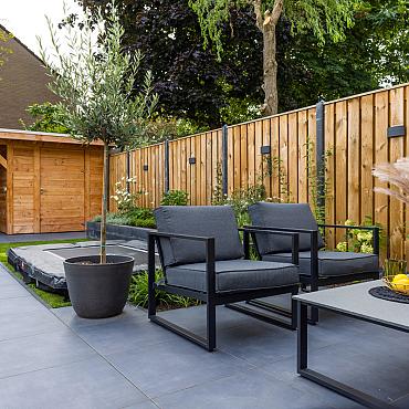 geoceramica flow black 80x80x4 cm