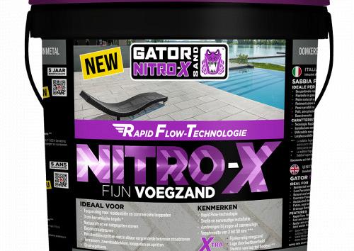 Gator Nitro X fijn Donkergrijs voegmortel 12,5 kg emmer