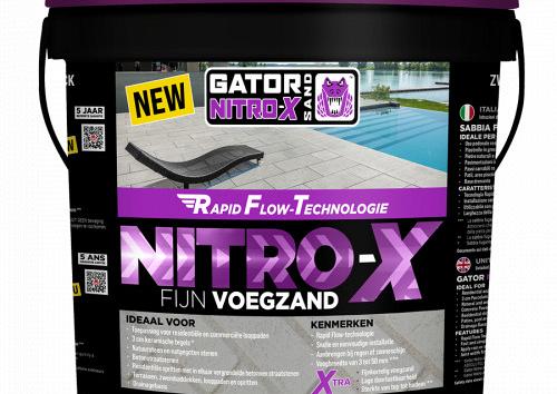 Gator Nitro X fijn Zwart voegmortel 12,5 kg emmer