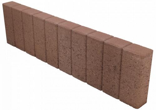 Quadrobandpalissade 8x25x100 cm Bruin