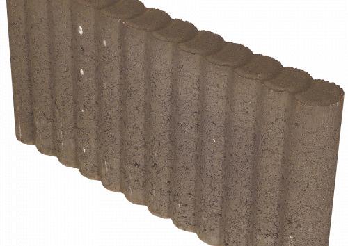 Mini Rondobandpalissade 6x25x50 cm Bruin
