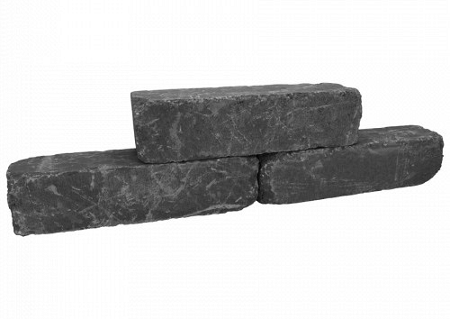Linia Excellence Getrommeld 15x15x60 cm Grijs/Zwart