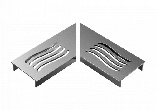 Ultra Drain Silverline Wave Rooster L-hoek