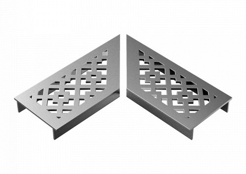Ultra Drain Silverline Disegno Rooster L-hoek