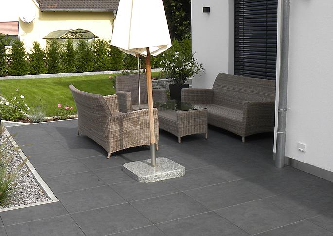 SolidSquare keramisch 60x60x3 cm puzzolato nero