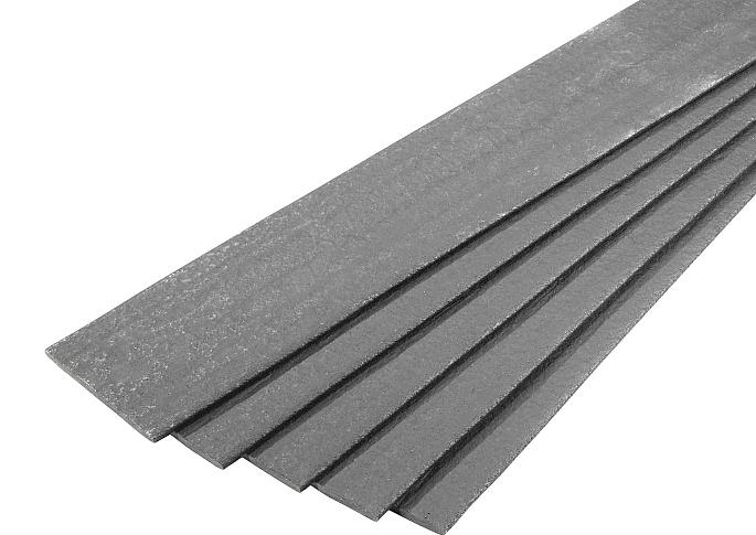 Ecoborder Plank 2 m x 14 cm x 1 cm grijs