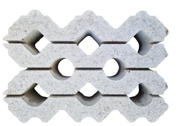 Grasbeton 40x60x12 cm grijs vlak (VE)
