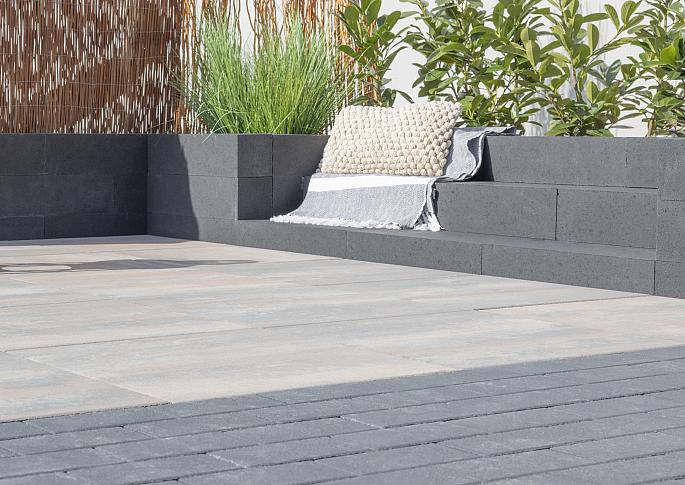 Traptrede linea 60x30x15 cm antraciet ZVK