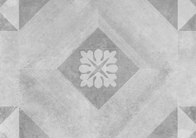 GeoCeramica 60x60x4 Symbol Block Smoke