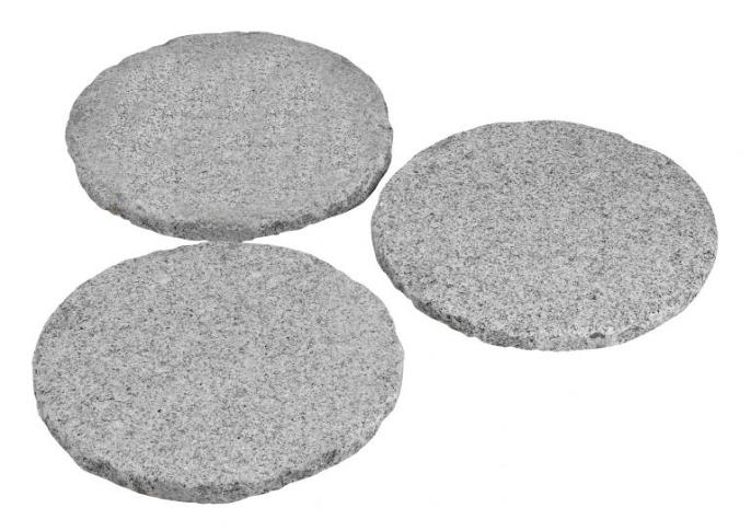 Stapsteen Basic Tibet Asian White G603 40 cm 3 cm dik, gevlamd en getrommeld