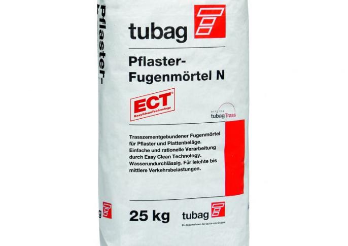 Tubag PFN Trass Voegmortel ?25 N/mm2, beige, 25 kg zak,