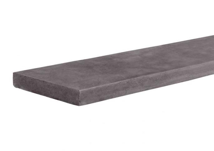 Vijver/Afdekband Vietnamese hardsteen 100x20x3 cm alle kanten grof geschuurd