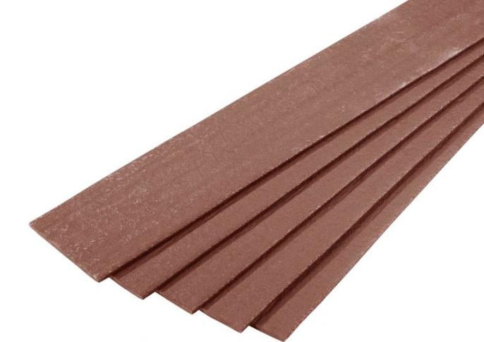Ecoborder Plank 2 m x 14 cm x 1 cm BROWN (afname per omverpakking à 5 stuks)