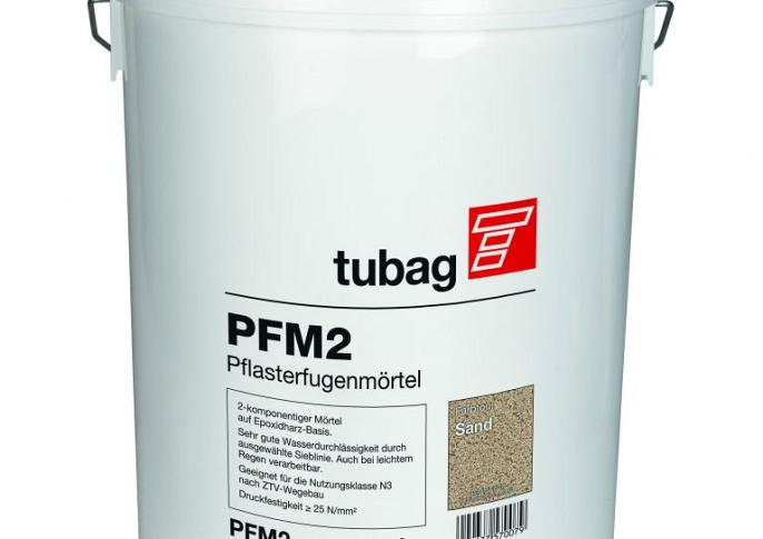 Tubag PFM2 Epoxy 2 comp. Voegmortel >25 N/mm2, basalt, 25 kg emmer,