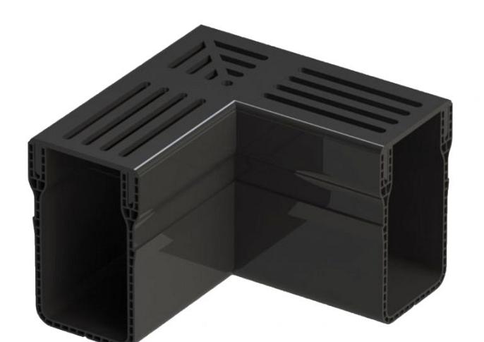 Gardendrain Corner Black 65/100 mm