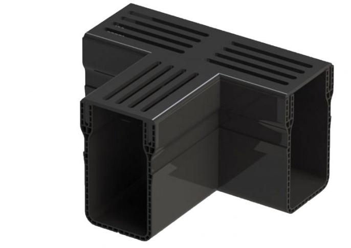 Gardendrain TEE Section Black 65/100 mm