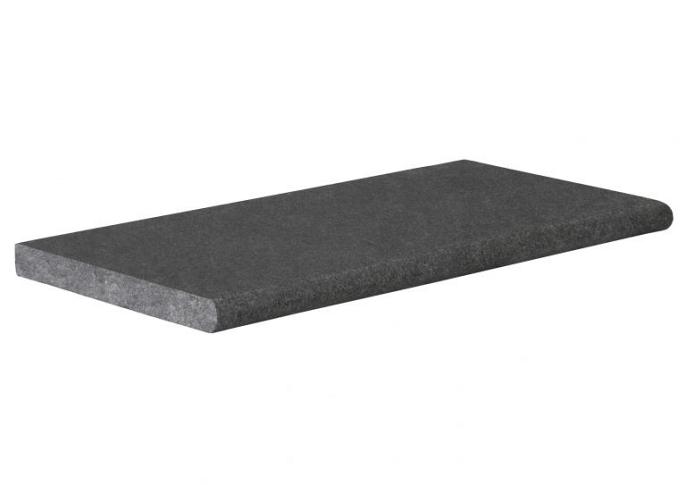 Zwembadrand Vietnam Black 60x30x3 cm, riven, met bullnose