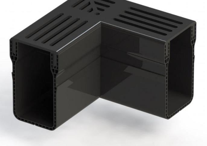 Gardendrain Corner Premium Black 65/100 mm